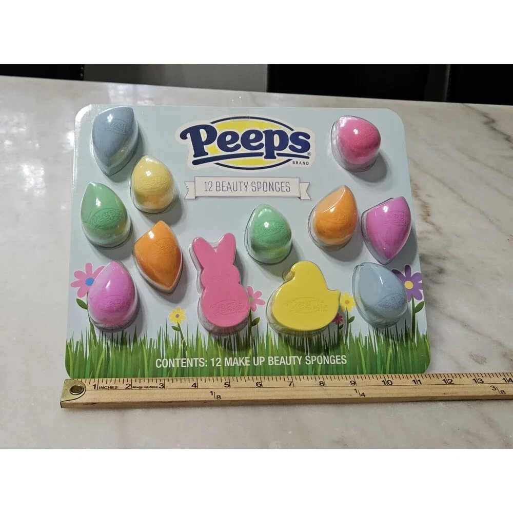 PEEPS Make up Beauty Sponges 12 piece set, NEW